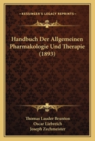 Handbuch Der Allgemeinen Pharmakologie Und Therapie 1161193073 Book Cover