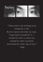My Exciting Ideas Suga: an unofficial BTS journal 1471060195 Book Cover