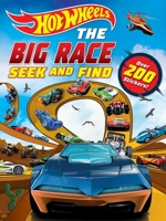 Hot Wheels: The Big Race Seek and Find: 100% Officially Licensed by Mattel, Over 200 Stickers, Perfect for Car Rides for Kids Ages 4 to 8 Years Old 1499813112 Book Cover