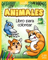 Animales: Libro para colorear: Libro para colorear: Tiernos animalitos para niños desde los 2 años. Contiene lindas imágenes de 3969080118 Book Cover