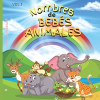 Nombres des beb�s Animales: Libro Infantil: 21,59 cm x 21,59 cm x 44 p�ginas, todas con Fotos de los ANIMALITOS con una p�gina de Dedicatoria para sus Regalos! null Book Cover