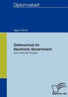 Datenschutz Im Electronic Government 3836654296 Book Cover