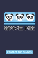 Save Me: Cute Panda Bear 2020 6 x 9 Weekly Planner 1690877251 Book Cover