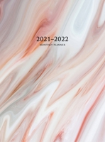 2021-2022 Monthly Planner: Large Two Year Planner with Marble Cover (Volume 1 Hardcover) 1648421431 Book Cover
