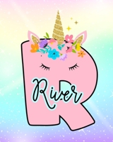 River: Girls Unicorn Journal to Write In | Personalized Journal 1692610341 Book Cover