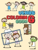 VERBS COLORING BOOK: COLOR AND LEARN ENGLISH Verbs, COLORING BOOK, Big JUMBO, Kids Ages 3-8 B097STBT25 Book Cover