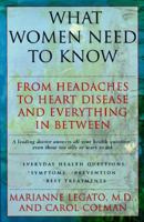 WHAT WOMEN NEED TO KNOW: From Headaches to Heart Disease and Everything in Between 0684807734 Book Cover