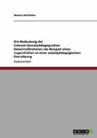 Die Bedeutung der Intensiv-Sozialp�dagogischen Einzelma�nahmen am Beispiel eines Jugendlichen in einer sozialp�dagogischen Einrichtung 363893991X Book Cover