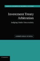 Investment Treaty Arbitration 1107022517 Book Cover