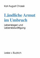 Landliche Armut Im Umbruch: Lebenslagen Und Lebensbewaltigung 3810015857 Book Cover