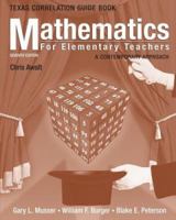 Mathematics for Elementary Teachers, Texas State Guide Book: A Contemporary Approach 0471701173 Book Cover