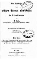 Die Theologie Des Heiligen Thomas Von Aquin 1530188423 Book Cover