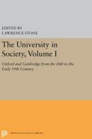 The University in Society 0691052131 Book Cover