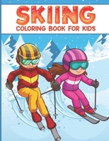 Skiing coloring book for kids: 50 filled coloring images of Cute Animals & Children Doing Winter Sports Cold Season Coloring for Ages 4-12, Child’s ... coloring book, winter sports coloring book B084QKXBKF Book Cover