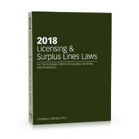2018 Licensing  Surplus Lines Laws 1945424745 Book Cover