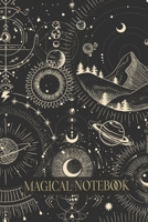 Magical Notebook: Beautiful Ornamented Writing Journal with Appendix [Cover Theme: Moonlight Activity] 1660149355 Book Cover