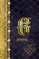 G Journal: Letter G Initial Monogram Lined Notebook - Elegant Diamond and Gold Print 170850687X Book Cover