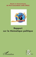 Rapport sur la thématique politique (Dossiers, Etudes Et Documents) (French Edition) 2343061955 Book Cover