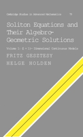 Soliton Equations and Their Algebro-Geometric Solutions: Volume 1, (1+1)-Dimensional Continuous Models 0521753074 Book Cover