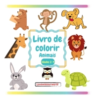 Livro para colorir Animais: Livros para colorir para crianças Livro para colorir para crianças de 2-4 anos Livro de colorir para crianças de tenra ... 52 páginas 8.5x8.5 1291247289 Book Cover