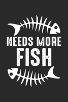 Needs more Fish: Seafood Pun Fish Foodie Notebook 6x9 Inches 120 lined pages for notes Notebook 6x9 Inches - 120 lined pages for notes, drawings, formulas Organizer writing book planner diary 1704212405 Book Cover