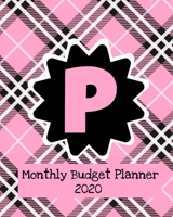 Monthly Budget Planner 2020: Income & Expenses Tracker 1707989710 Book Cover