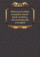 Historical tables, complete hand-book of dates, chronologically arranged 1175917850 Book Cover