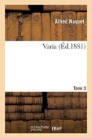 Varia Tome 3 2019609665 Book Cover