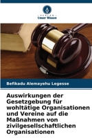 Auswirkungen der Gesetzgebung für wohltätige Organisationen und Vereine auf die Maßnahmen von zivilgesellschaftlichen Organisationen (German Edition) 6209704530 Book Cover