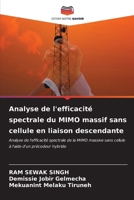 Analyse de l'efficacité spectrale du MIMO massif sans cellule en liaison descendante (French Edition) 6206645088 Book Cover