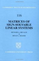 Matrices of Sign-Solvable Linear Systems 052110582X Book Cover