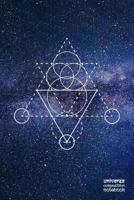 Universe Composition Notebook: Sacred Geometry | 144 Blank Pages | 6 x 9 Journal 1726641821 Book Cover