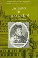 Universities in Tudor England 1019275715 Book Cover