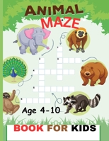 Animal Maze Book For Kids: Zigzag with Zany Animals: Maze Challenges for Curious Kids B0CL51W75T Book Cover