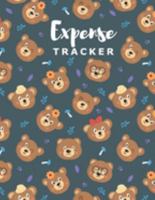 Expense Tracker: Personal Cash Management Daily Record Organizer Notebook with Unique Bear Themed Cover 1696127963 Book Cover