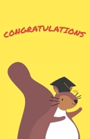 Bullet Journal: Squirrels and Leaves (yellow graduation squirrel) 1674953739 Book Cover