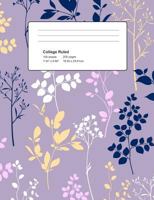 Purple Meadow Composition Notebook College Ruled 200 Pages 1725130165 Book Cover