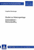 Studien Zur Nibelungenklage: Forschungsbericht - Bauform Der Klage - Personendarstellung 3820478000 Book Cover