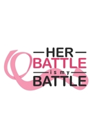 Her Battle is My Battle Breast Cancer Notebook to Support Women: Cheer up the women with cancer by this amazing notebook gift with empowering quote 1677746483 Book Cover