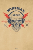 Minimal Music Planner: Skull with Headphones Minimal Music Calendar 2020 - 6 x 9 inch 120 pages gift 1661136273 Book Cover