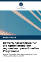 Bewertungskriterien für die Optimierung der regionalen operationellen Programme 6203299650 Book Cover