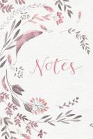 Notes: Pastel Color Purple and Pink Watercolor Notebook With Months Dates and Days 1724150596 Book Cover