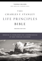 NASB, Charles F. Stanley Life Principles Bible, 2nd Edition, Leathersoft, Black, Comfort Print: Holy Bible, New American Standard Bible 0785225641 Book Cover