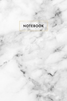 Notebook: White Marble - Notizbuch in moderner Marmor Optik ca. DIN A5 (6x9''), kariert, 108 Seiten, Wei�er Marmor mit Gold f�r Notizen, Termine und Skizzen - Ideal als Organizer, Kalender, Semesterpl 170818922X Book Cover