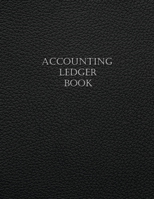 Accounting Ledger: Simple Business Ledger Checking Account Transaction Register Cash Book For Bookkeeping 7 Column Payment Record And Tracker Log Book ... 120 Pages Black Leather Texture Cover Design 5299026404 Book Cover