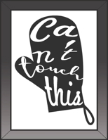 Can't touch this: My Recipes binder: Elegant Journal to Write In Recipe cards and box, chic Food Cookbook Design, Document all Your Special Recipes ... in Your Own Custom book, 100-Pages 8.5" x 11" 1697733891 Book Cover