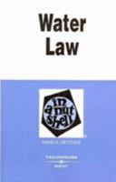 Water Law in a Nutshell (Nutshell Series) 0314737790 Book Cover