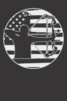 Notebook: Archery Bow Hunting USA 6x9 Dot Grid Dotted 120 Pages 1080988696 Book Cover