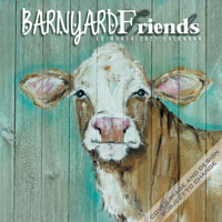 Barnyard Friends 2021 12 x 12 Inch Monthly Square Wall Calendar by Hopper Studios, Rural Country Art 1773726048 Book Cover