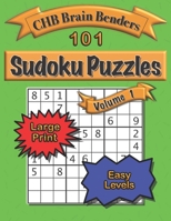 101 Sudoku Puzzles Volume 1 Large Print Easy Level: Easy to See, Simple Challenge with Solutions B0841ZR7V2 Book Cover